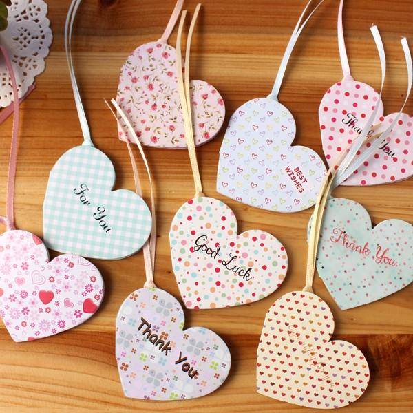 韩国创意感谢卡感恩节爱心小贺卡心形祝福卡片许愿卡七夕节心意卡