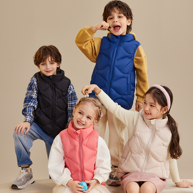 儿童羽绒马甲男童女童