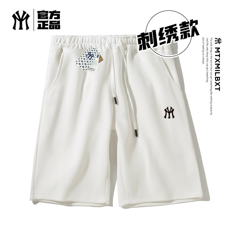26夏季新款华棉洋基队潮牌印花短裤男女同款潮牌运动休闲五分裤4