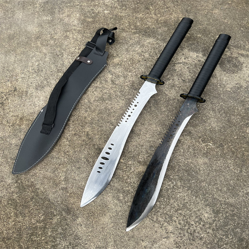 尼泊尔龙泉大马刀剑唐横绣春刀清长款军刃一体锦衣卫弯士革未开刃