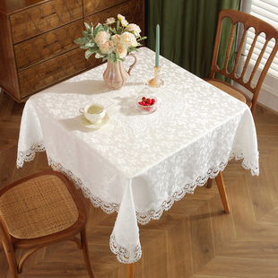欧式茶几桌布布艺长方形餐桌布高级感高档奢华方桌正方形台布桌垫