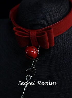 秘境守护蝴蝶结项圈铃铛高级皮革puppy牵引绳小众设计K9