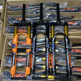 玛卡威山地自行车前叉34管120行程超软避震快拆可锁死气压前叉