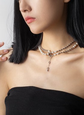 止肆丨设计师款春夏衣服配饰百搭珍珠项链女小众高级感颈链手链