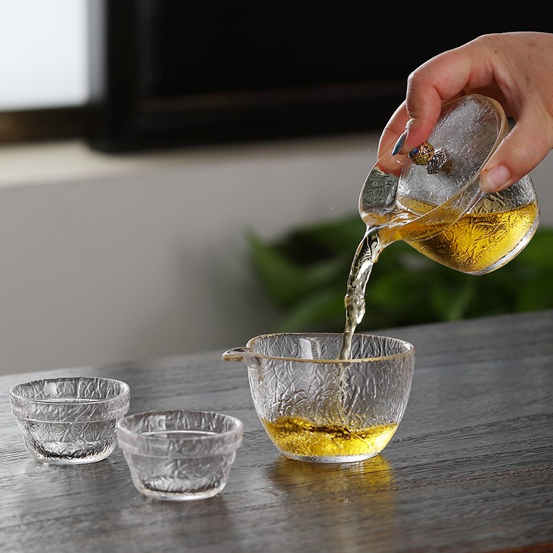 快客杯一壶二杯旅行玻璃茶具小套装户外便携式随身喝茶装备泡茶碗