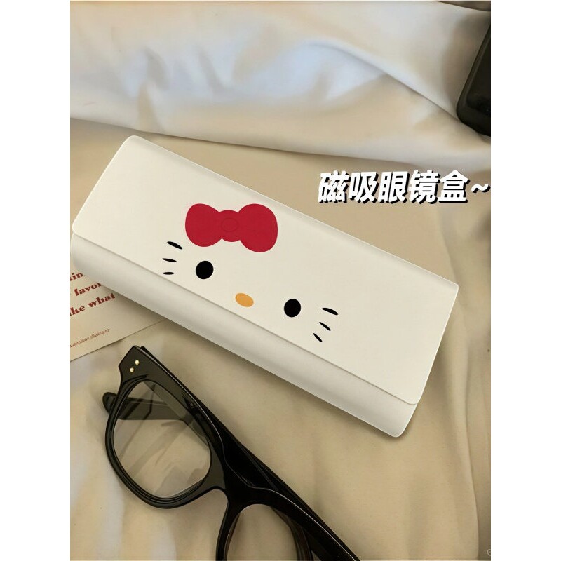 眼镜盒可爱便携框架近视眼镜收纳盒抗压防摔卡通情侣大容量