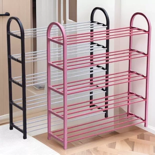 家用鞋架用耐用结实不锈钢加厚加粗长窄小门口55cm简易多层宿舍