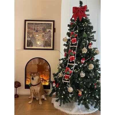 爬梯圣诞老人挂件圣诞节圣诞树装饰品创意吊饰家居客厅氛围感布置