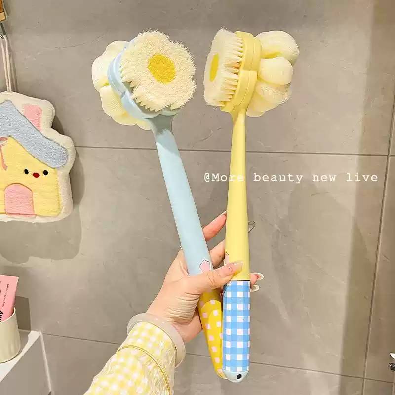洗澡刷子搓背神器长柄双面搓澡刷