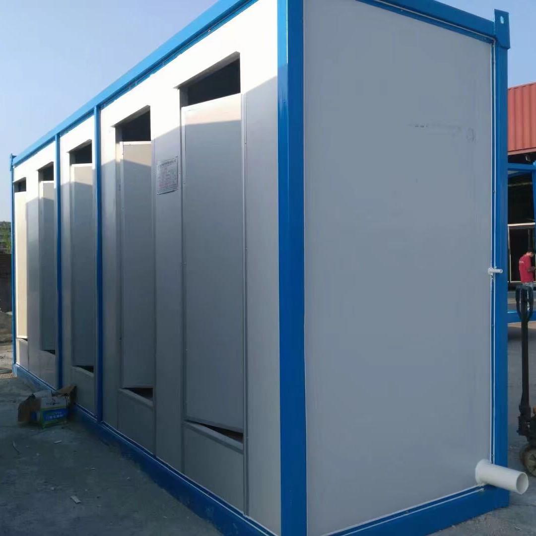 广州彩钢移动厕所户外公园卫生间洗手间彩钢板钢结构移动厕所厂家