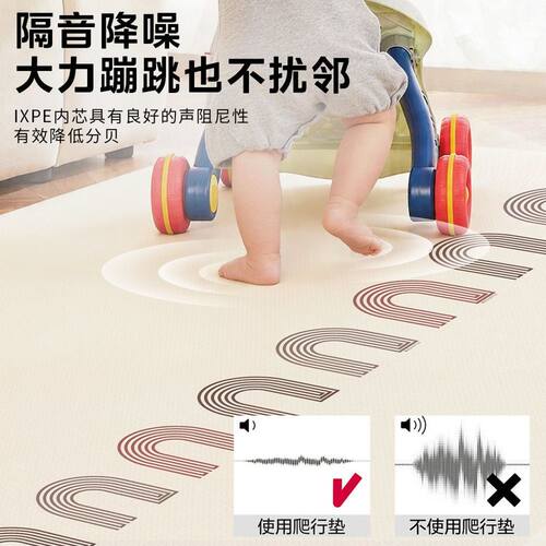IXPE宝宝爬行垫整张加厚婴儿爬爬垫家用无毒无味母婴儿童地垫