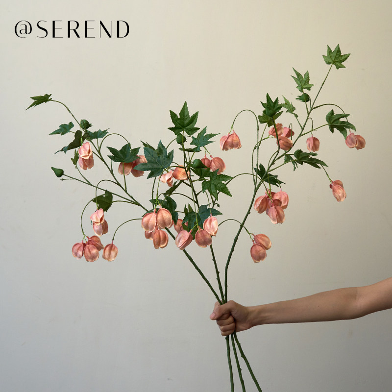 栾树果仿真花灯笼果摆件客厅假花摆设仿生花束花艺高级玄关装饰图片