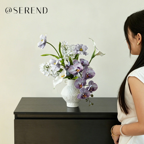 蓝风信诗插花花束结婚手捧花装饰
