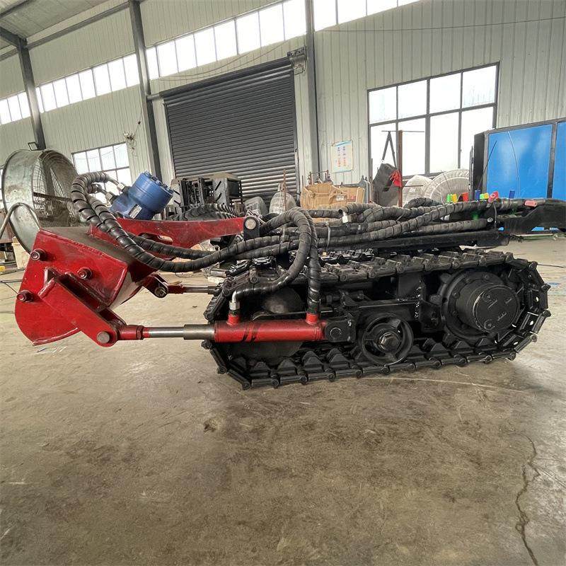 排污管道清理小型清淤机器人 油污管道清理履带底盘 水下清淤底盘