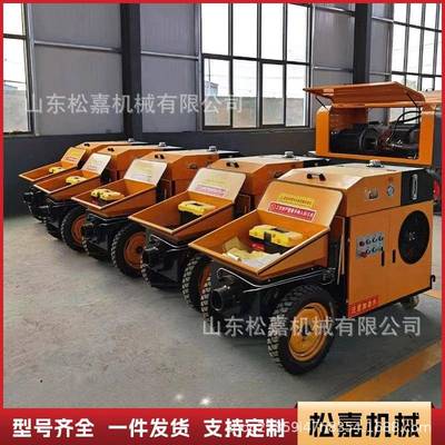 小型卧式混凝土输送泵隧道桥梁浇筑加固细石砂浆上料机二次结构泵