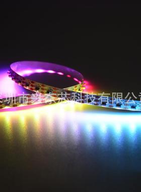 LED全彩跑马灯带WS2812B升级版SK6812内置IC90段90灯4020侧发光