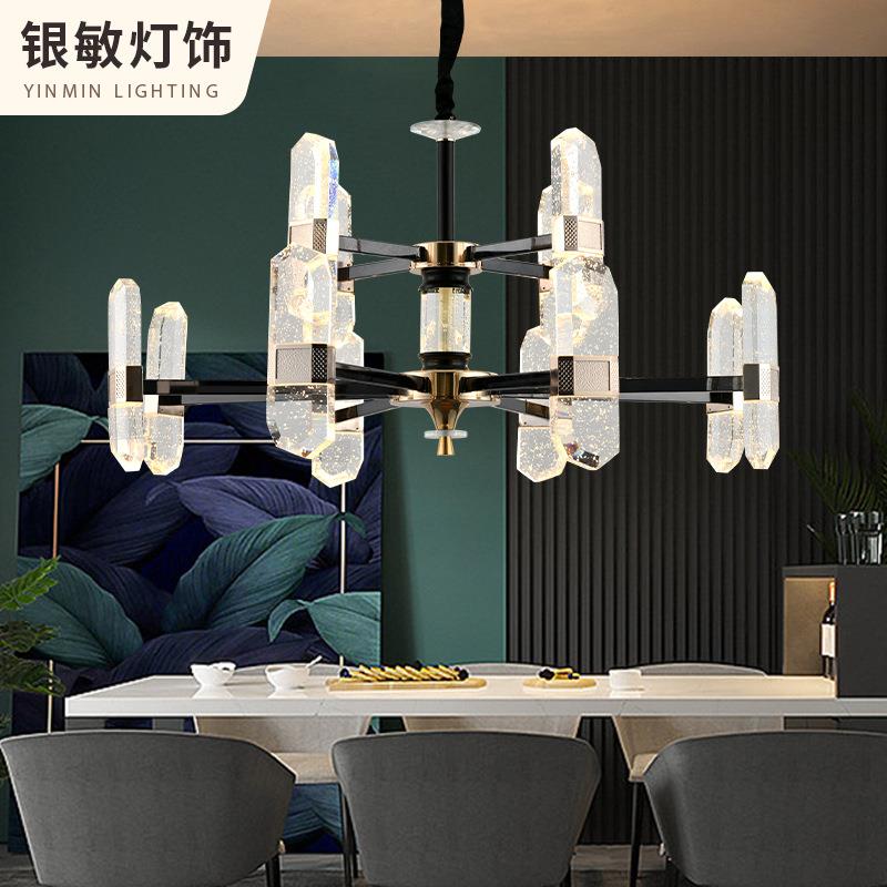 2025年新款客厅吊灯气泡水晶灯大厅主灯卧室现代简约轻奢北欧灯具