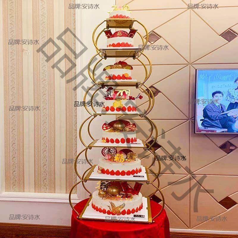 生日拆多层式欧酒店展示架婚礼新款创意MQD架子庆寿宴蛋糕蛋糕婚