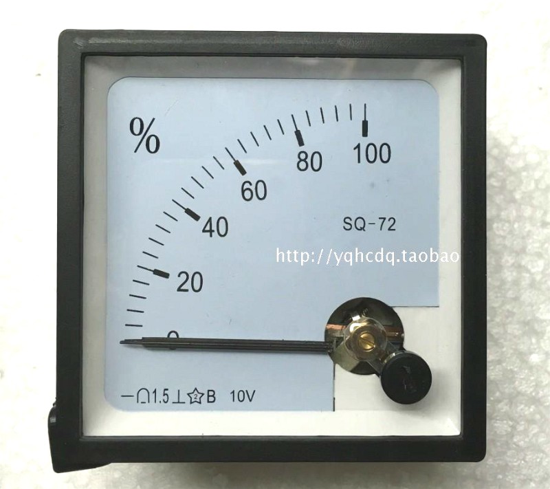 指针仪表直流开度表DH/CZ/JY/SQ-72-100% 10V 4-20mA100%百分比表