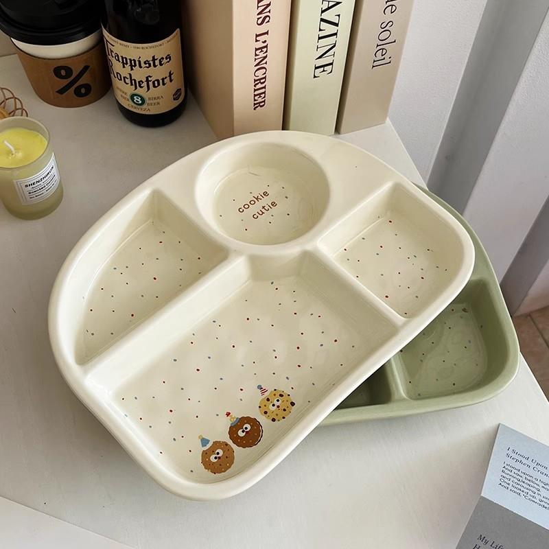 人减肥分食早餐2量11减脂餐盘儿学生定JNJ童控分大隔四分格可爱