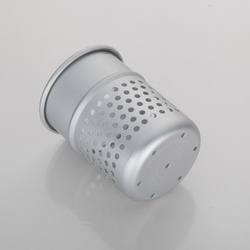 免打孔 太空铝吹风机架子 带杯子挂钩 浴室酒店发廊电吹风机筒架