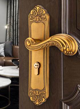 德LZX62195国GDLAI欧式卧内室门锁室音锁门复古欧式轻奢房静间门