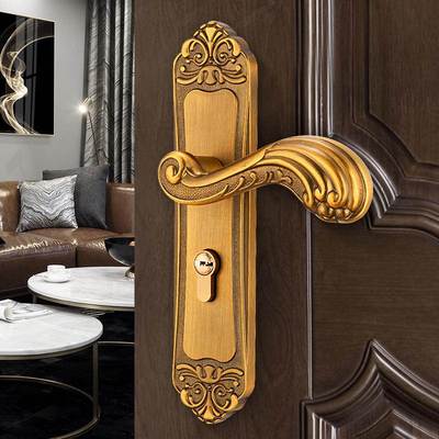 德LZX62195国GDLAI欧式卧内室门锁室音锁门复古欧式轻奢房静间门