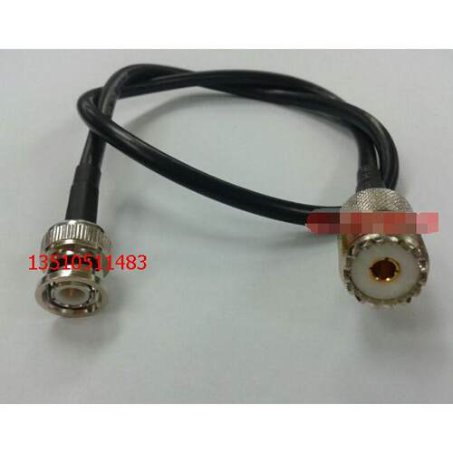 UHF/BNC-KJ射频对讲机AP跳线 手台UHF母转BNC公馈线 M转Q9信号线