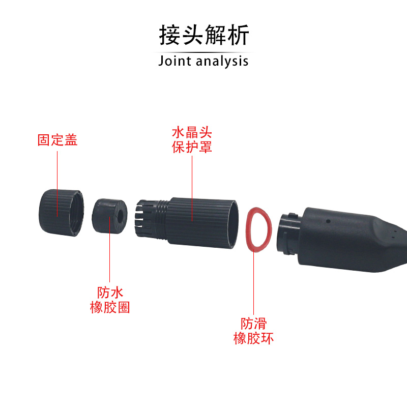 防水poe供电分离器24转12V网络一线通非标监控摄像机电源分离线