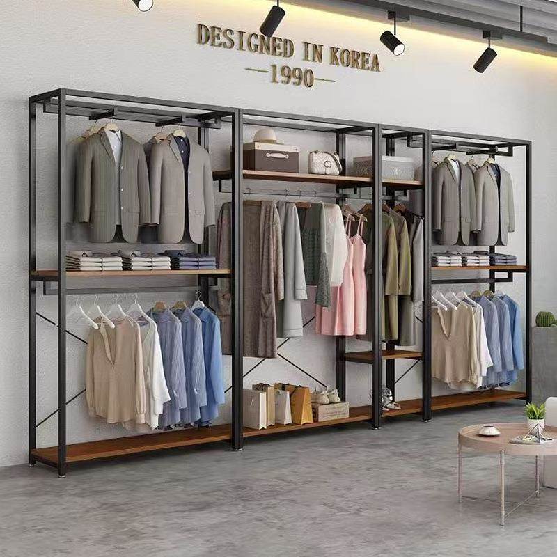 服装展示架场专装用落地商式衣架货架OJO童装店属陈列架男女挂金