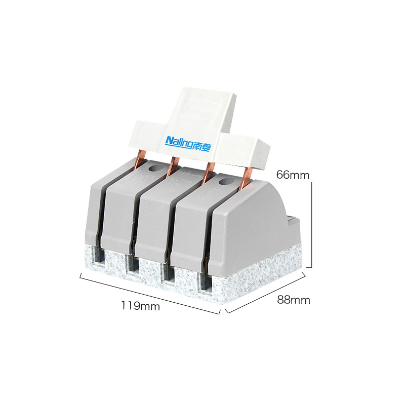 南菱光伏380V三相四线63A闸刀开关刀闸 4P单投负荷式隔离开关