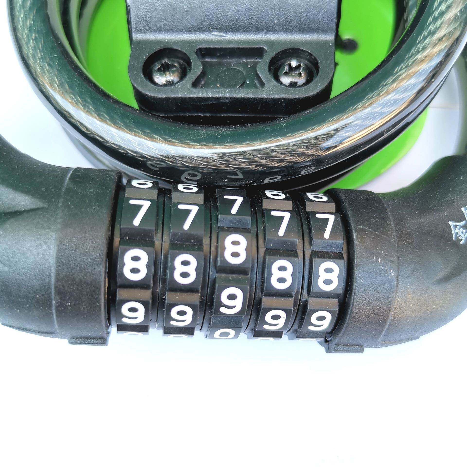 金锏位密码锁自行AL685771锁车骑行链锁条锁钢5缆单车锁配件