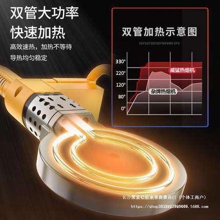 MAX大e0功率热熔器ppr水管熔对接热机p11熔接容新款75水电工程焊