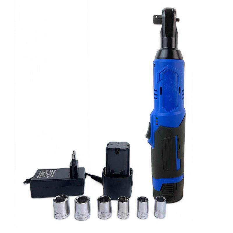 大力90角向电桁动棘轮扳轮手充电式扳手舞台JDA扭架单手锂电棘扳