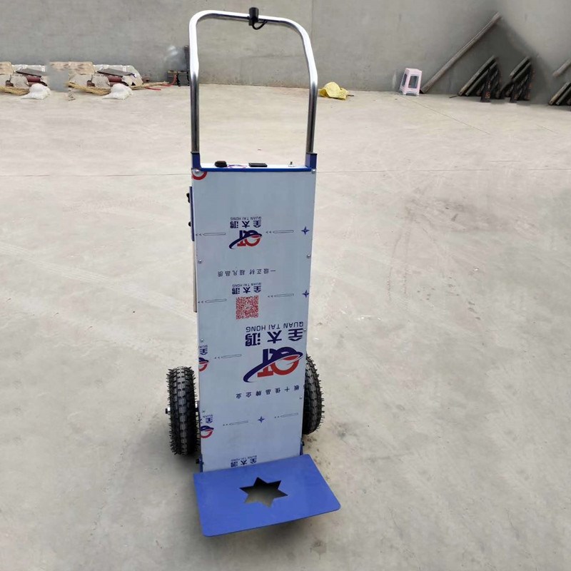 装修沙子水泥爬楼机 轻松搬运家具爬楼器  手扶式锂电上楼机鸿聚