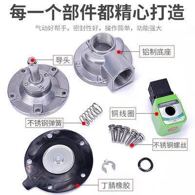 电磁冲阀上海袋配2寸脉冲阀布袋不除尘器灰清阀直角淹IRZ没脉式锈