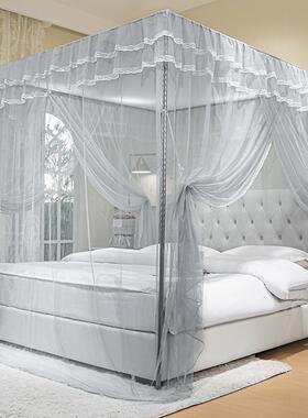 ll家用室宫廷蚊落帐30871地式支架加密帐纱1卧.5米.18米单双人纹