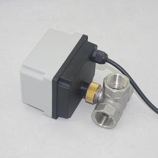 二4OWL断电自动复位不锈耐酸碱线常开闭电动球阀12V24V钢220V分6
