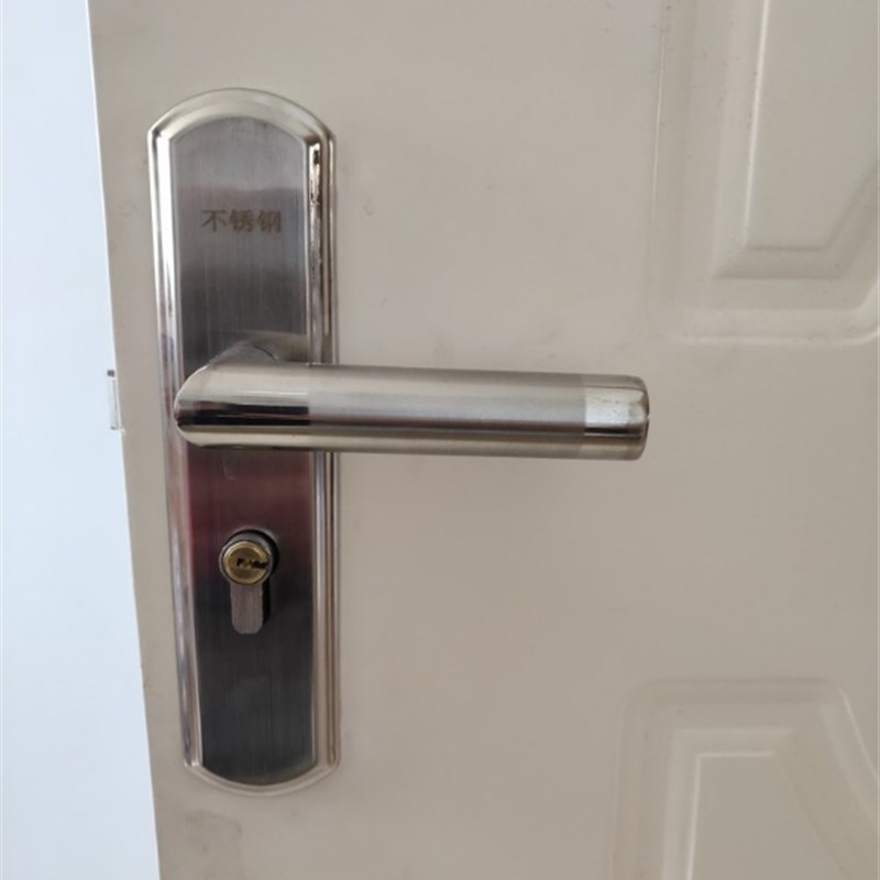 房门锁家用通用型静音黑色门锁室内卧室房间简约木门锁门把手锁具