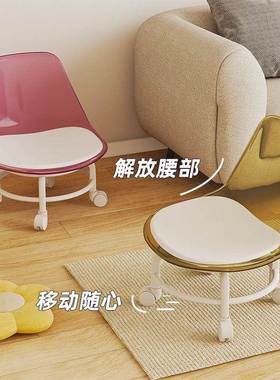 亚克力带万向滑轮小凳NZH73440换家用美缝儿子童学步鞋擦地茶几宝