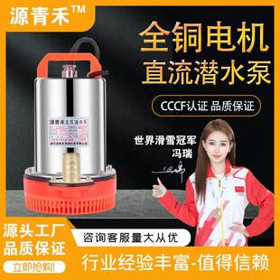 k型t直流潜水泵12VRAT抽水机24抽V48V60V伏家用瓶车小电动车农电