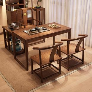 实木阳台茶桌胡桃木小型功夫泡茶台小户型茶桌椅组合家用客厅茶几