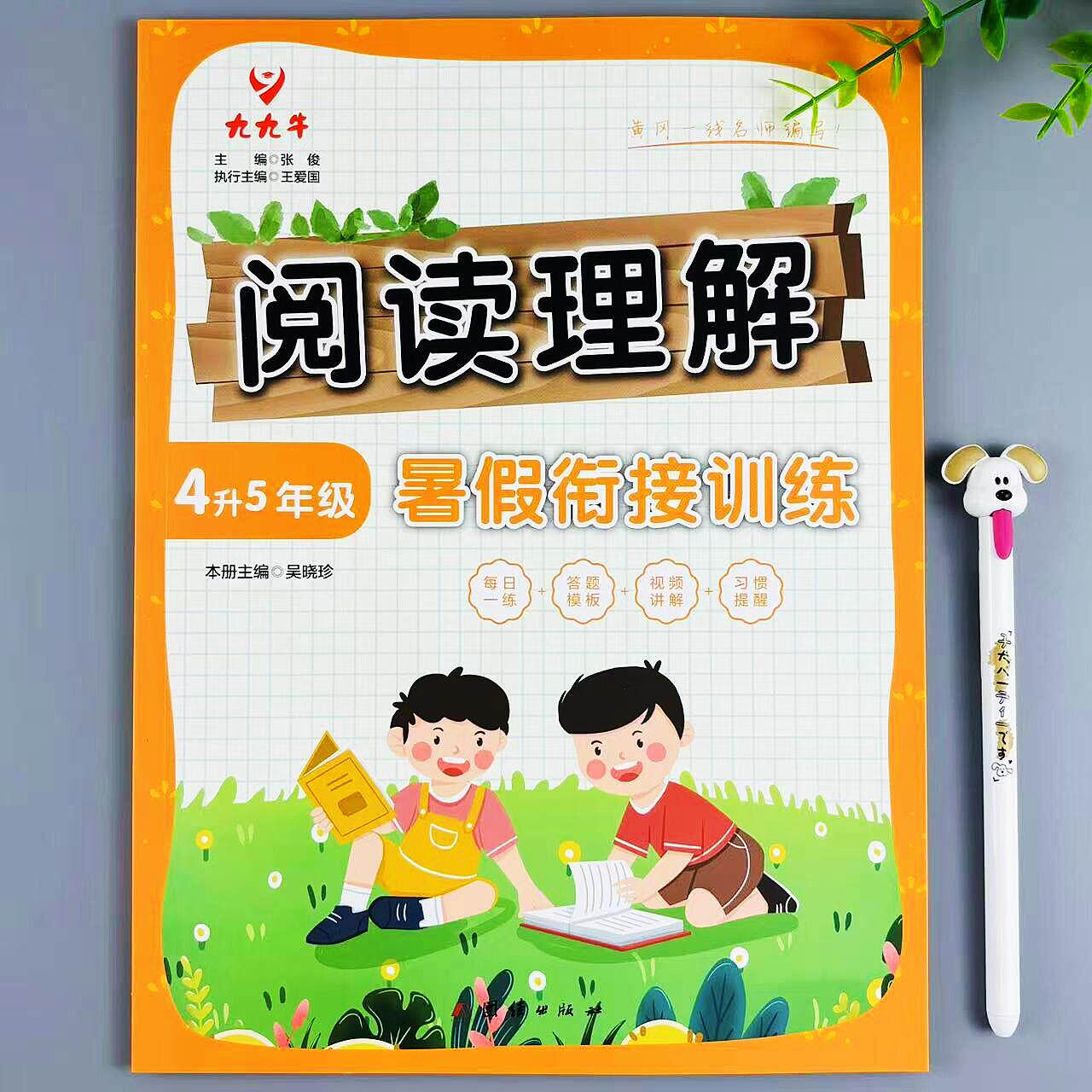 暑假阅读理解四升五年级暑假衔接训练复习预习阅读练习题暑假作业