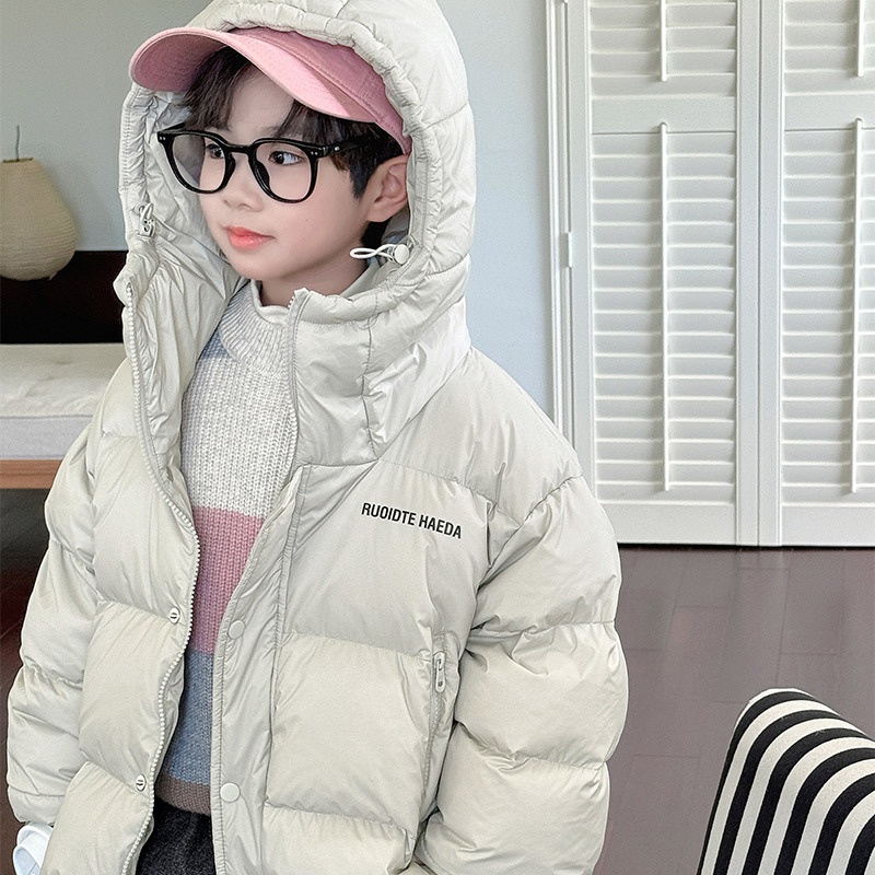 2025新款男童冬装羽绒服冬款儿童冬季加厚羽绒衣男孩短款洋气