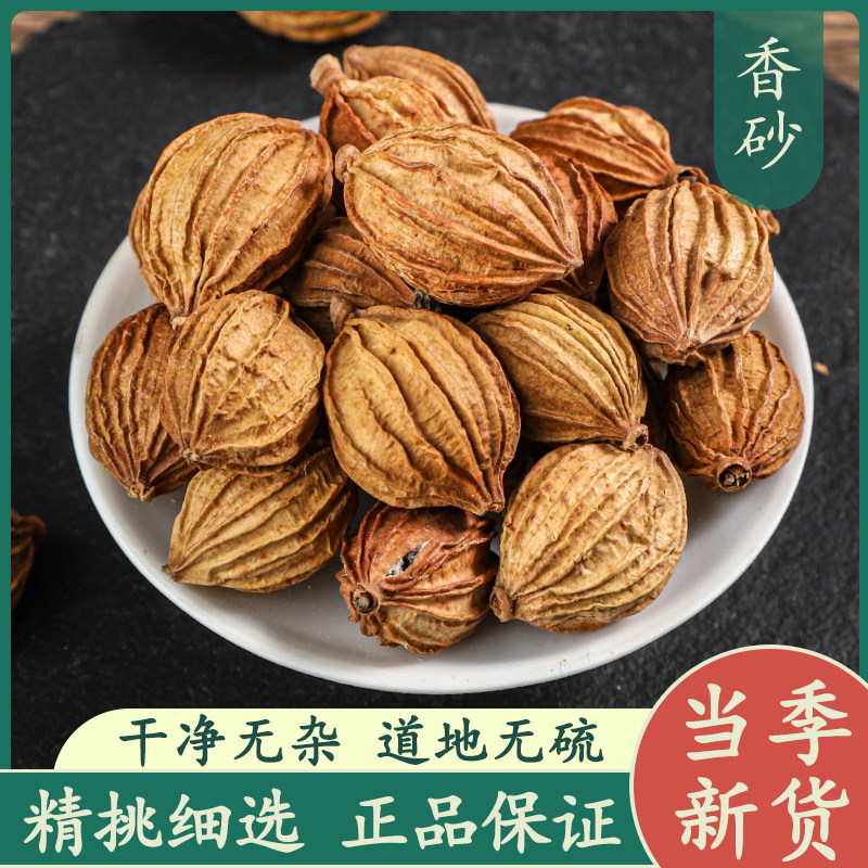 阳春春砂仁500g春砂仁野生春沙仁干果阳春散装中药材养胃煲汤蒸肉