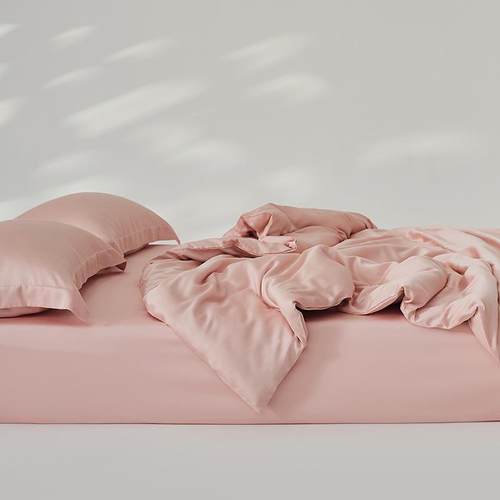 夏季凉爽天丝丨北欧极简G100木浆莱赛尔纤维四件套纯色丝滑裸睡