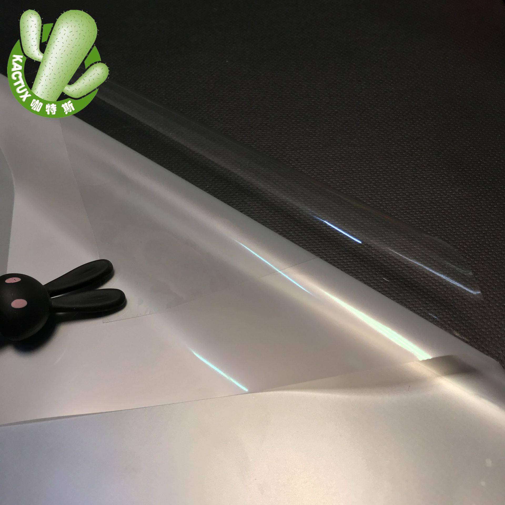 弱溶剂透明玻璃贴油性可喷透明膜透明车身贴pvc背胶GLORY可移胶