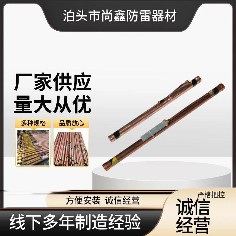 离子接地极防雷工程接地极防雷垂直接地桩铜包钢电解离子接地极
