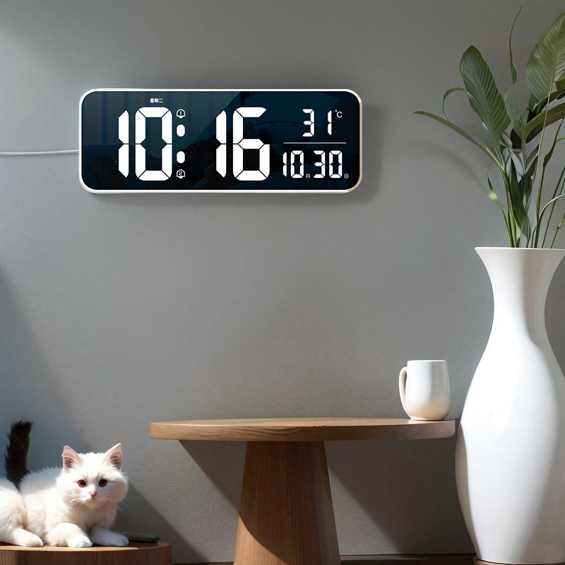 三每LED大屏电子挂钟会议室健身所客厅挂墙钟表计时器G30