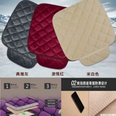 短毛绒汽车坐垫三件套冬季 通用后排车垫子 座垫单片无靠背保暖四季